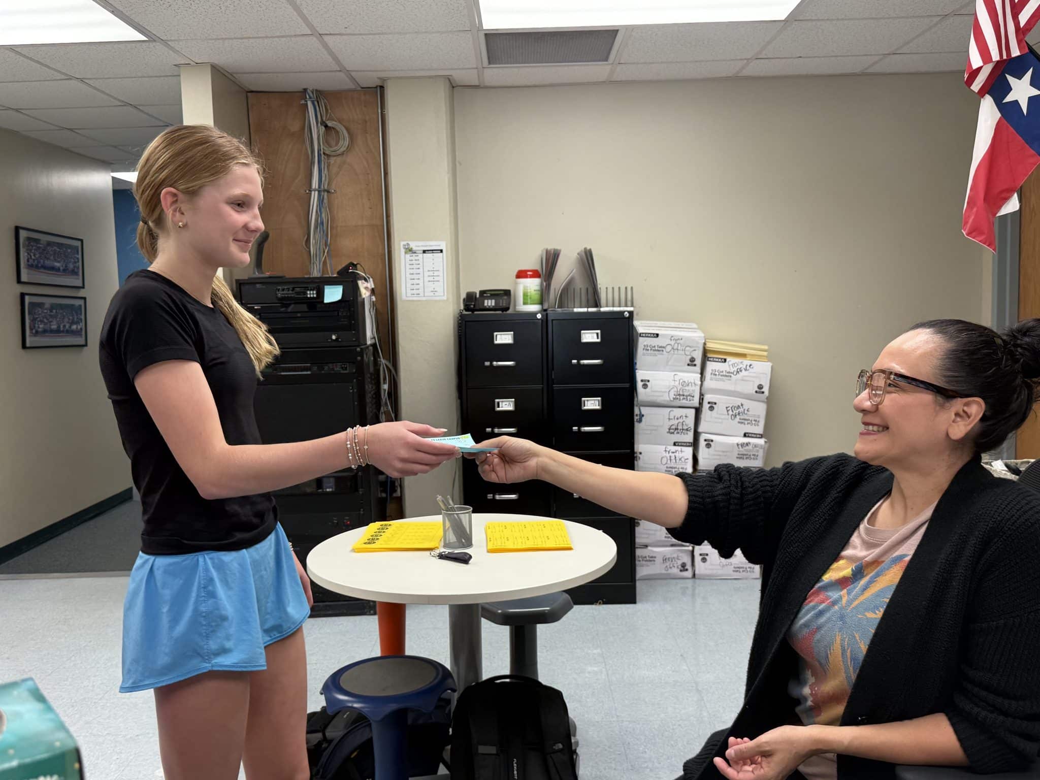 AHJS Front Office Distributes Approximately 675 Student Passes Each Week